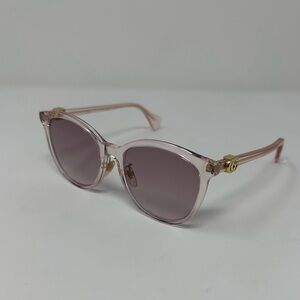 Gucci Pink Transparent Violet Sunglasses